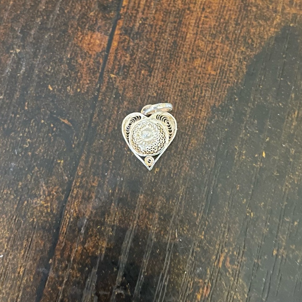 Vintage Silver Filigree Pendant
